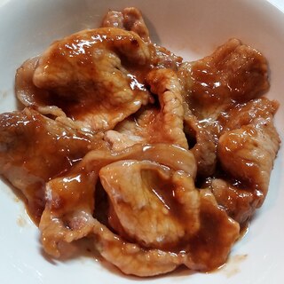 豚肉のしょうが焼き(タレが絡んで美味しい♪)